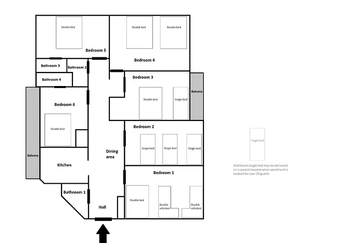 Apartmán Collosal 6 Bedroom Slowackiego Avenue